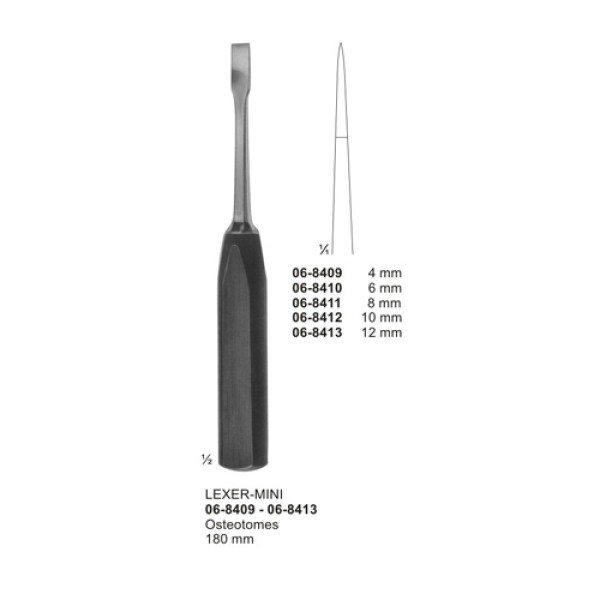 LEXER-MINI Osteotomes 180 mm 4mm