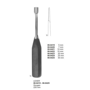 LEXER Gouges 220 mm 5mm