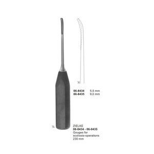 ZIELKE Gouges for scoliosis-operations 230 mm 5.5mm