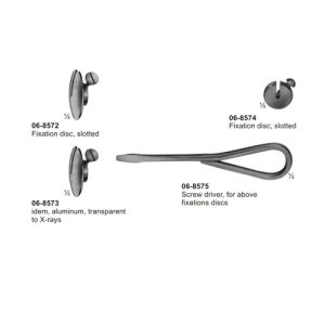 Fixation disc, slotted