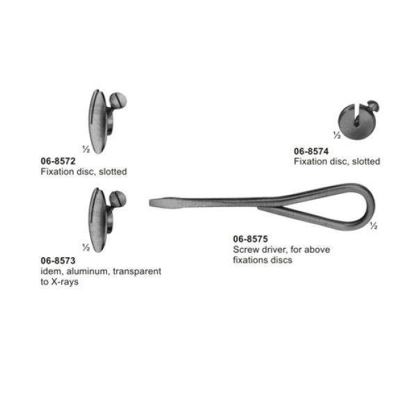 Fixation disc, slotted