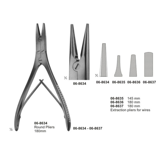 Round Pliers 180mm